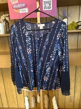 Style & Co Blue Top